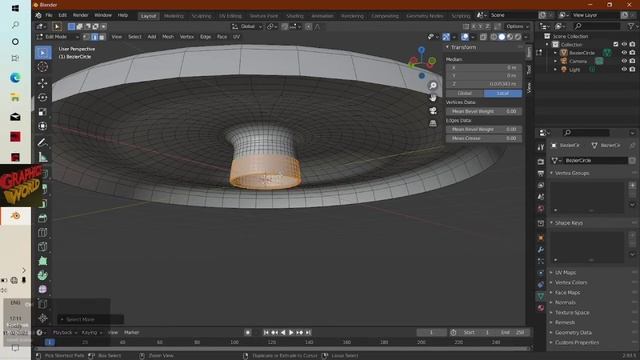 Bezier Curve to Mesh Object. How to create Mesh Object With Bezier Curve in Blender. смотреть онлайн