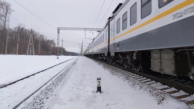 Электропоезд ЭП2Д-0136 сообщением Икша-Москва Савёловская смотреть онлайн