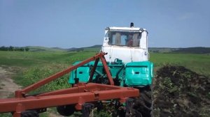 Пробуем пахоты на тракторе Т-150к мотор ЯМЗ-238 /Moldov
