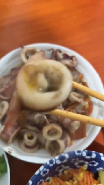 Delicious Fillet Boiled Squids #squid #delicious #shorts