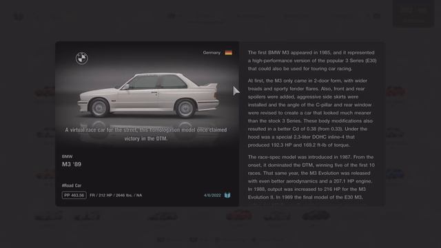 GT7: All About the 1989 BMW M3 смотреть онлайн