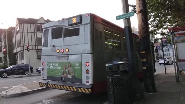 SF Muni 2007 Orion VII HEV 07.503 8517 on Route 36-Teresita смотреть онлайн
