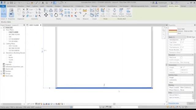 Lesson 4 Modifying Wall Placement смотреть онлайн