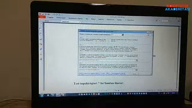 Word Va PDF Hujjatlarni Kitobcha Shaklida Chop Etish