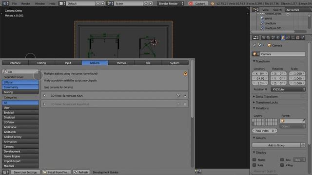 Blender CAD SheetMetal Design