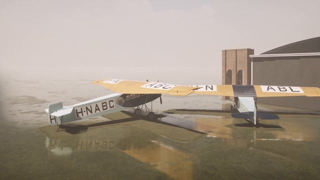 Fokker F.II, H-NABC, Croydon Airport Hanger (Twinmotion & SketchUp) смотреть онлайн