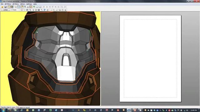 Pepakura unfold tutorial part 1/3 (Defining open edges) смотреть онлайн