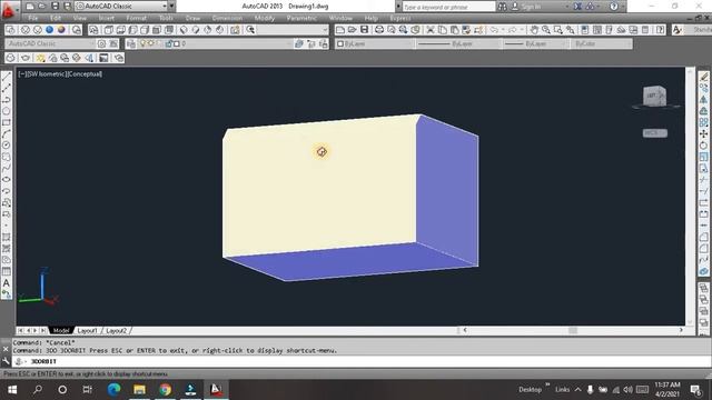 Chamfer And Fillet Edge In auto CAD || AutoCAD Tutorials || 3D Editing смотреть онлайн