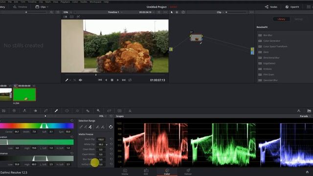 Incrustation fond vert avec Davinci Resolve смотреть онлайн