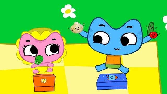 LUNCH SONG 🌭🍳 Kit and Kate Nursery Rhymes & Kids Songs 🎶 смотреть онлайн