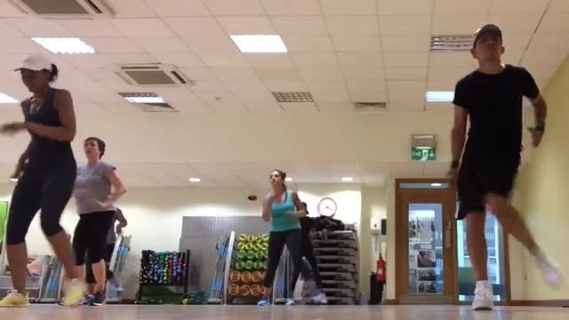 Zumba at Nuffield Health Fitness Gym in Chingford, London UK смотреть онлайн