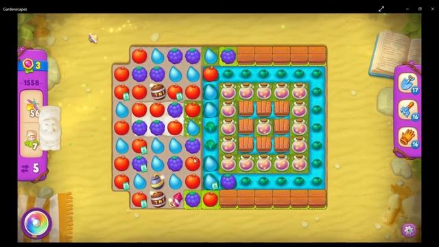 Gardenscapes Level 1558 - No Boosters смотреть онлайн