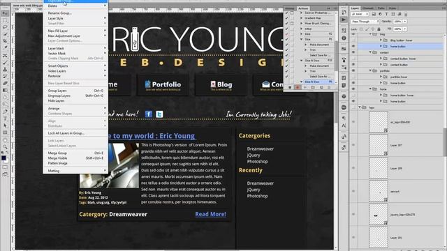 Photoshop Action "Slice-N-Dice" смотреть онлайн