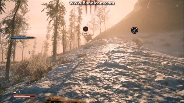 Far Cry Primal - Sabretooth Tiger Hunts Very Tough Rare Elk (Megaloceros)
