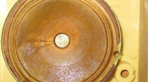 Работа динамика из абонентского громкоговорителя Обь-302 после пропитки диффузора лаком