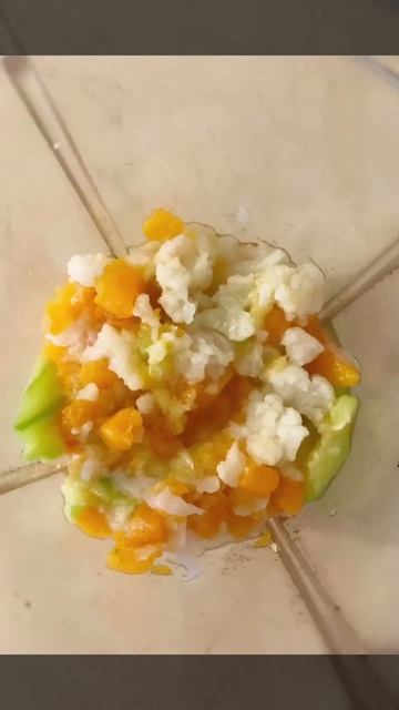 Baby 8-9 Months! Solid Food! Cauliflower, Zucchini And Sweet Potato! Vegetable Puree! #shorts