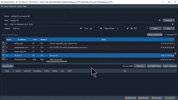 Free packet Generator - packet sender