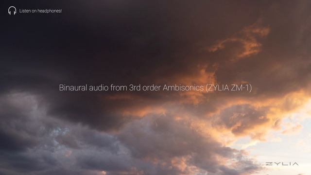 Comparison Between Mono, Stereo, And Binaural From Ambisonics - Thunderstorm With Rain