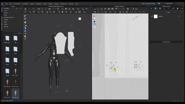 Импорт лекал формата PDF в Clo3D смотреть онлайн