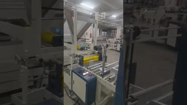 Работа Пакетоделательной машины OJ-1200  (производство мусорных пакетов в рулоне)