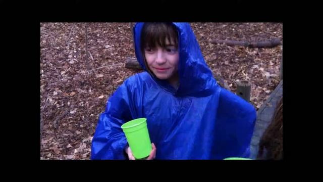 Campers Drinking Maple Tree Sap
