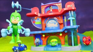 Игрушки героев в пижамах Гекко, Кэтбой, Алетт и Штаб-квартира для детей