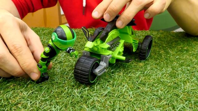 БЕН 10 игры гонки - Фёдор прокачал мотоцикл БЕН ТЕНА! - Новые видео игры машинки для мальчиков смотреть онлайн