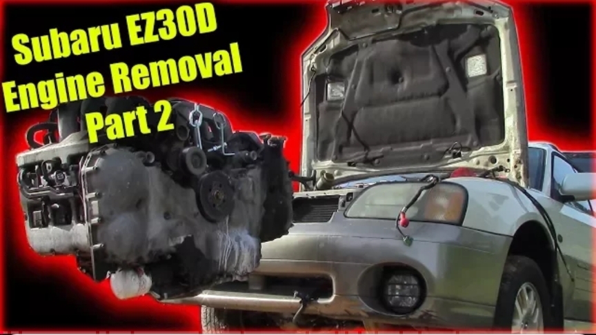 Демонтаж двигателя Subaru EZ30D H6 Часть 2 смотреть онлайн