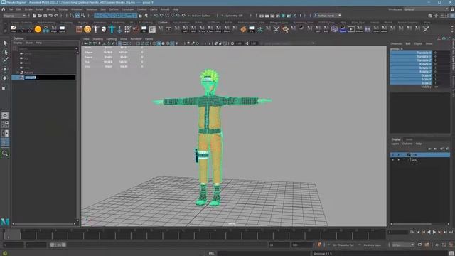 Duplicating and Separating the Mesh from a Rigged Character смотреть онлайн