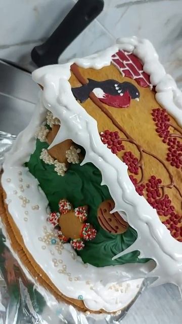 медовый домик украшение. айсинг