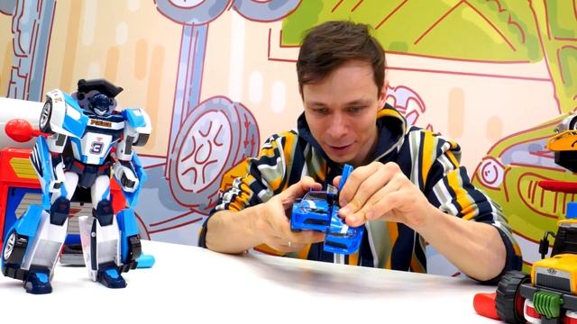 Игры Трансформеры - Фёдор и Тоботы на соревновании Роботов! - Видео игры гонки для мальчиков смотреть онлайн