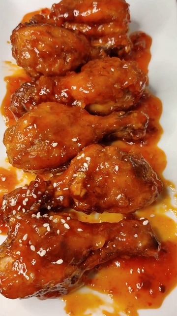 SWEET AND SPICY KOREAN CHICKEN RECIPE.#Shorts