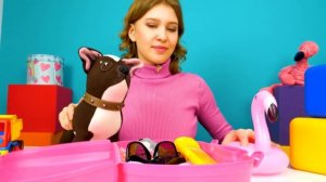 Игрушка собака Шоколадка летит на море в Турцию к Маше Капуки Кануки! Видео для девочек