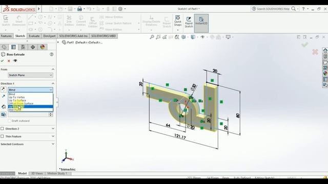 Solidworks 3D Practice Drawing Tutorial |Exercise No 2 | смотреть онлайн