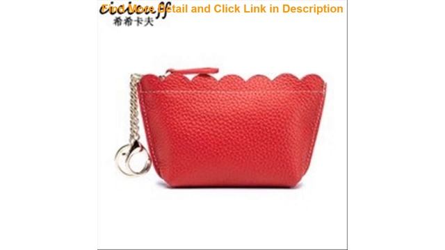 Deal Coin Purse Women Mini Genuine Leather Change Wallets with Key Holder Girl Kids Money Bag Cute смотреть онлайн
