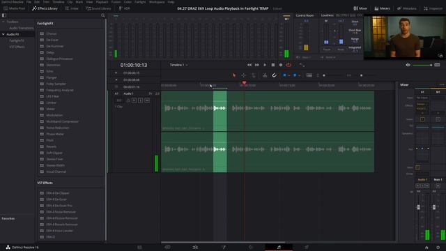 Loop Audio Playback In Fairlight | DaVinci Resolve
