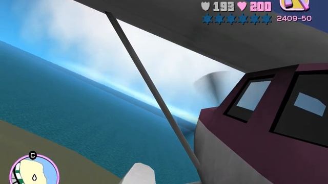 Flying the seaplane (skimmer) - GTA Vice City. Полет над Вайс Сити смотреть онлайн