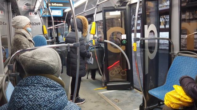 т80 маршрут электробуса (фрагмент). 22.12.2020 год. Москва. смотреть онлайн