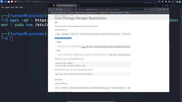How to Install SUBLIME TEXT on Kali Linux смотреть онлайн