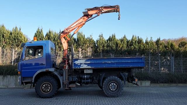 DAIMLER-BENZ Atego 1017 AK 4x4 mit Kran Atlas AK 60.1 - Teil 1 смотреть онлайн