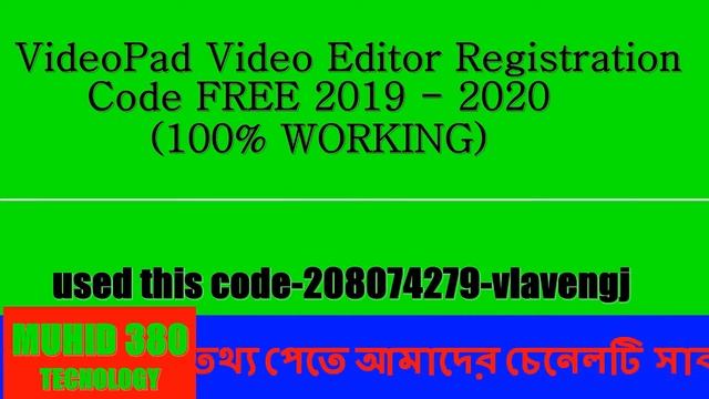 Videopad Professional Free Regitration Code FREE 2019 2020 100% WORKING смотреть онлайн