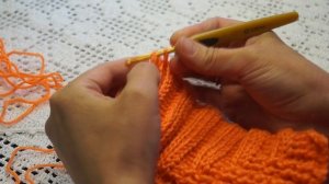 Детская шапочка "Эльф" крючком (бэби № 54)