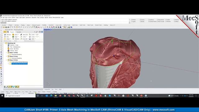 CAMJam Short 198: Primer: 5 Axis Mesh Machining with MecSoft CAM смотреть онлайн