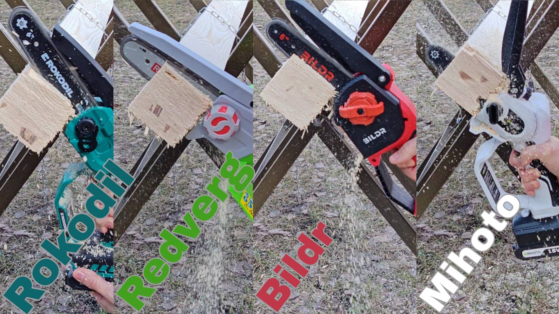 Пилим аккумуляторными сучкорезами Rocodil, Redverg, Bildr и Mihoto! Часть 2