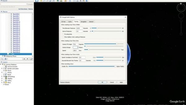 Google Earth Pro Animation: Part 2 creating an animated gpx track or route