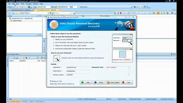Password Recovery Restore Software Application Apps For SmartFTP File Transfer Protocol Freeware смотреть онлайн