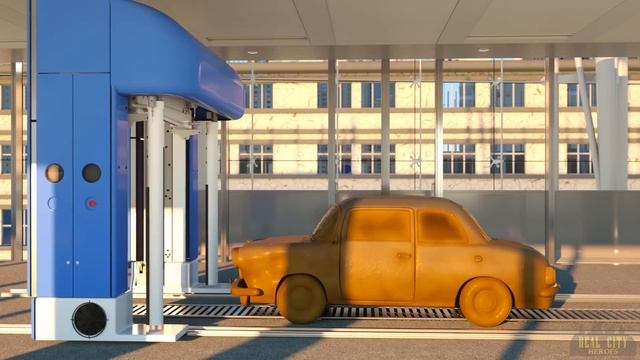 Мультфильмы для детей. Гонки машинок и машина скорой помощи