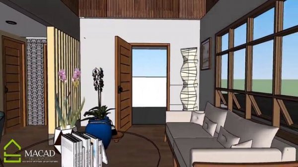 MODERN BUNGALOW HOUSE DESIGN 42 Sq.m | With Quantity of Materials l Macad Design Studio