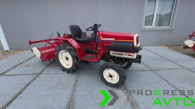 Японский минитрактор Yanmar F15 D в наличии в Улан-Удэ с почвофрезой смотреть онлайн