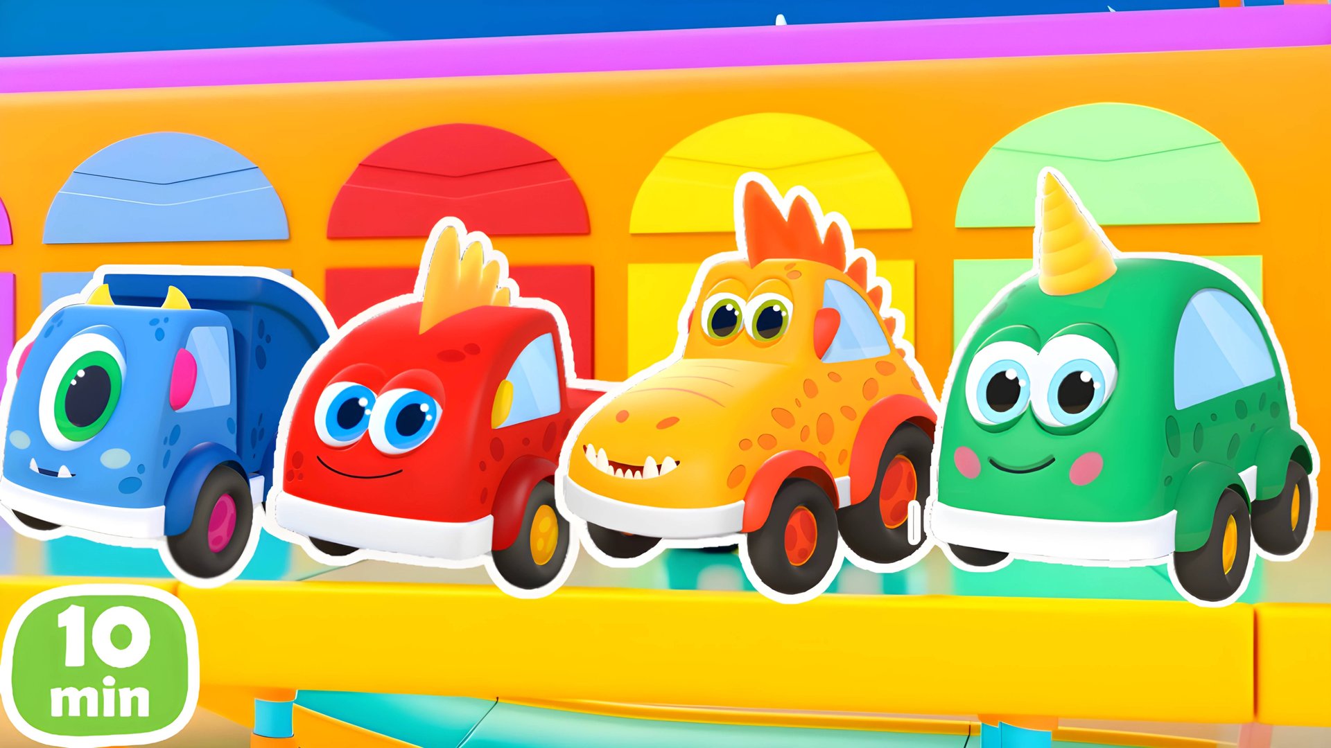 Песенки для детей про машинки Мокас. Музыкальные мультики для малышей в сборнике